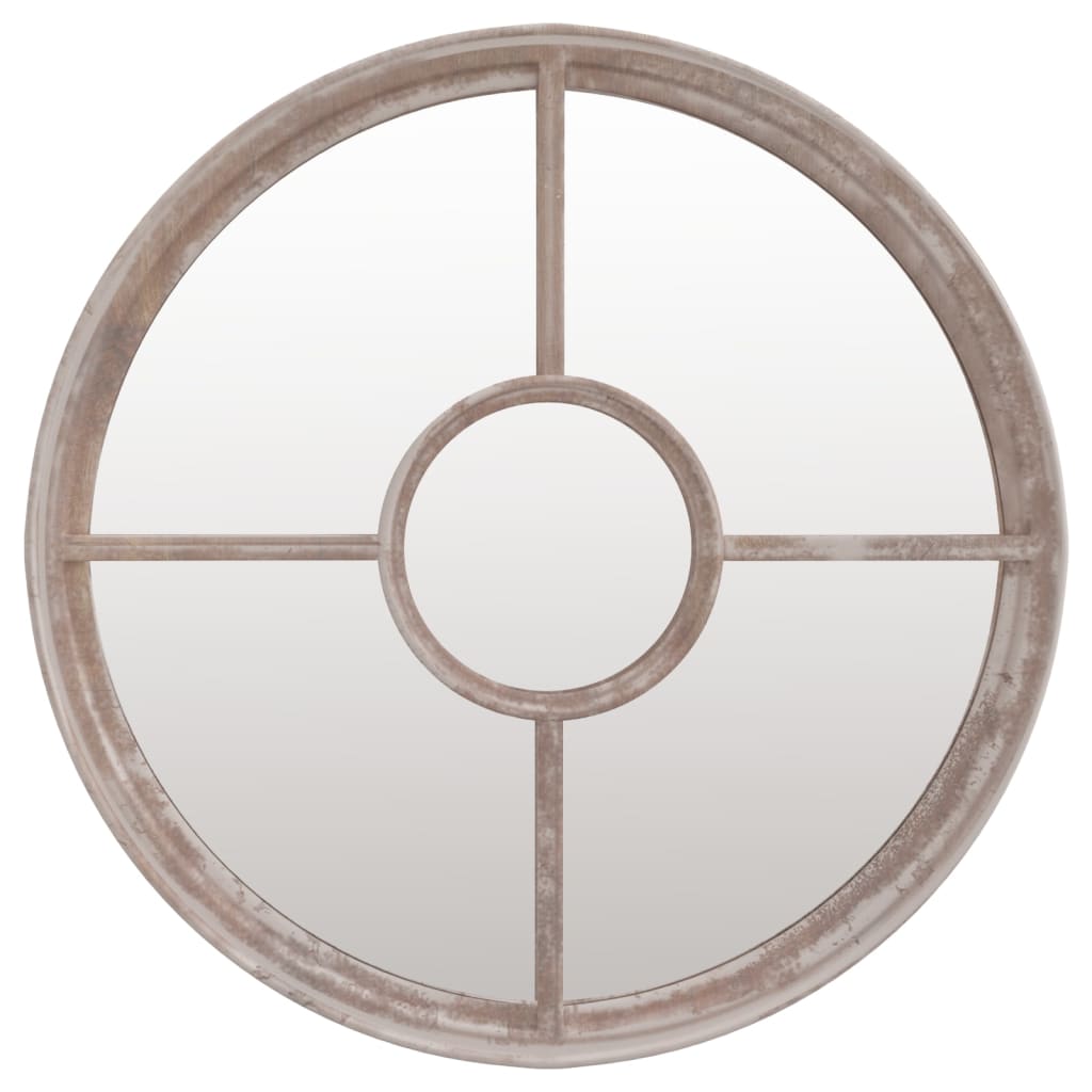 Vidaxl Garden Mirror alrededor de 60x4 cm de arena de hierro