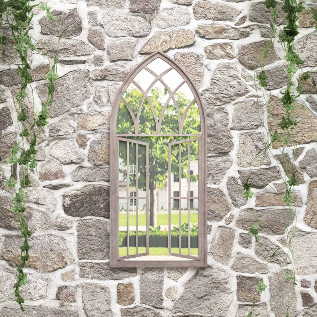 Specchio da giardino Vidaxl 100x45 cm sabbia di ferro