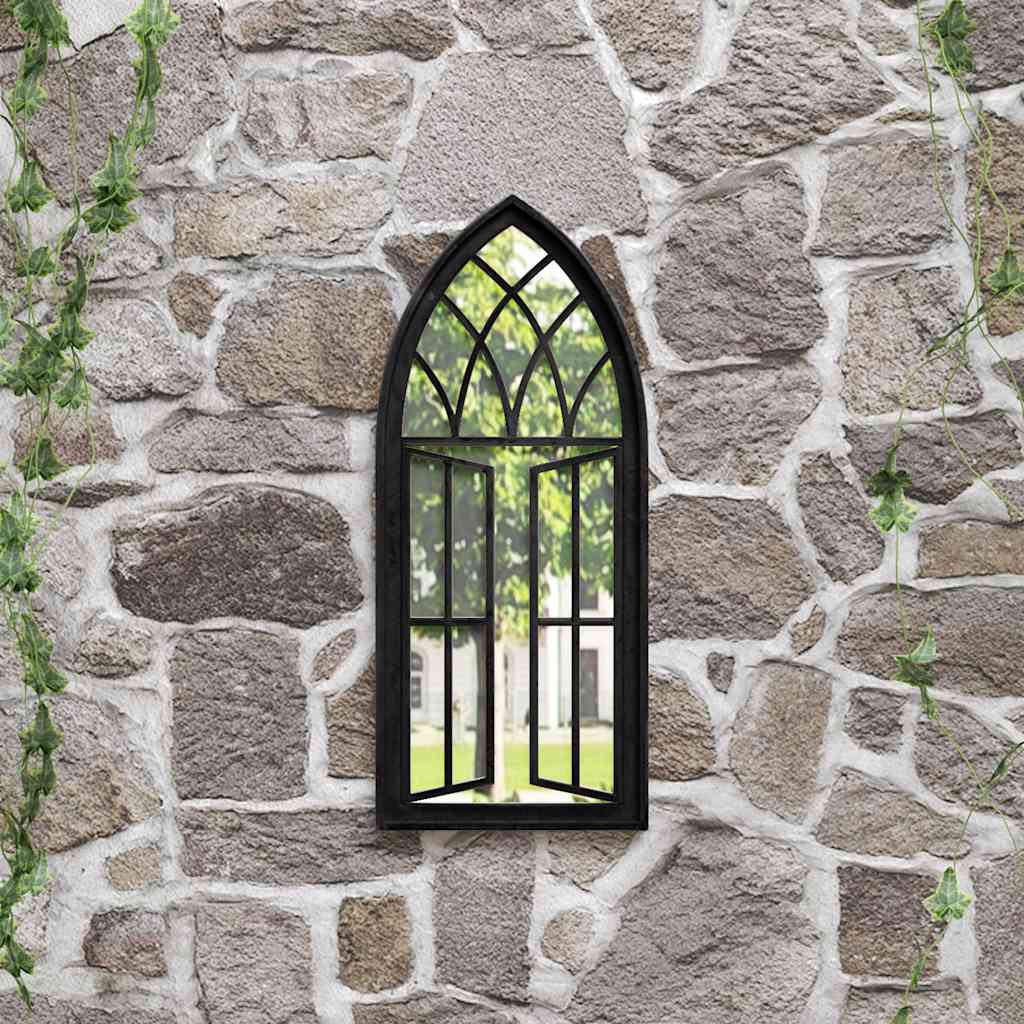 Vidaxl Garden Mirror 70x30 cm Iron Black