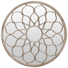 Vidaxl Garden Mirror alrededor de 40x3 cm de arena de hierro