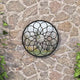 Vidaxl tuinspiegel rond 40x3 cm ijzer zwart