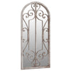 Specchio da giardino Vidaxl 100x45 cm sabbia di ferro