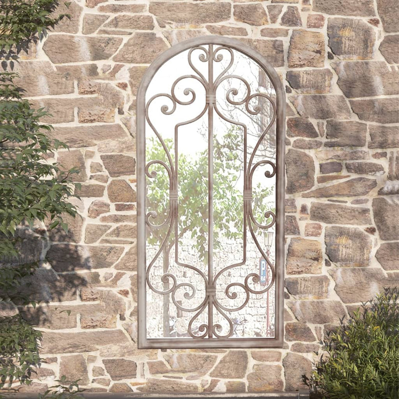 Specchio da giardino Vidaxl 100x45 cm sabbia di ferro
