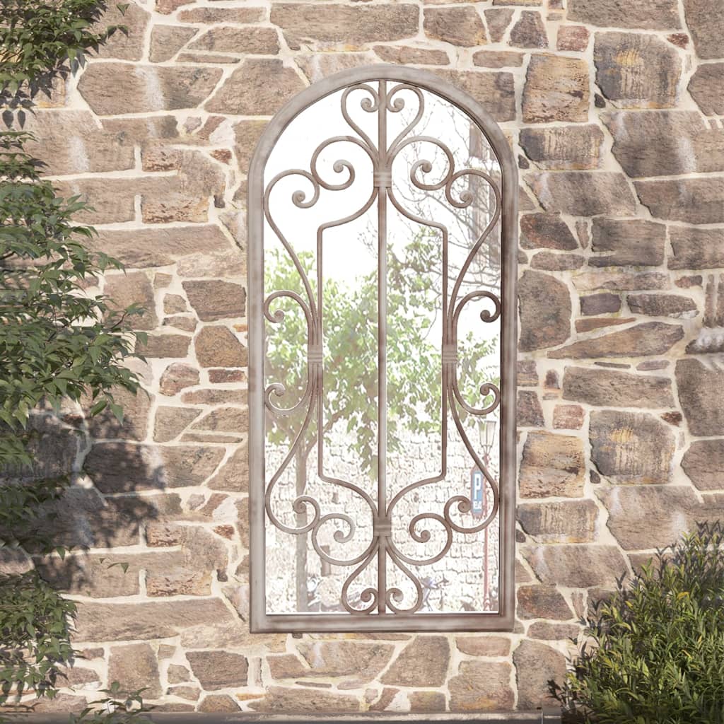Specchio da giardino Vidaxl 100x45 cm sabbia di ferro