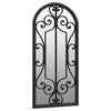 Vidaxl Garden Mirror 100x45 cm de hierro negro
