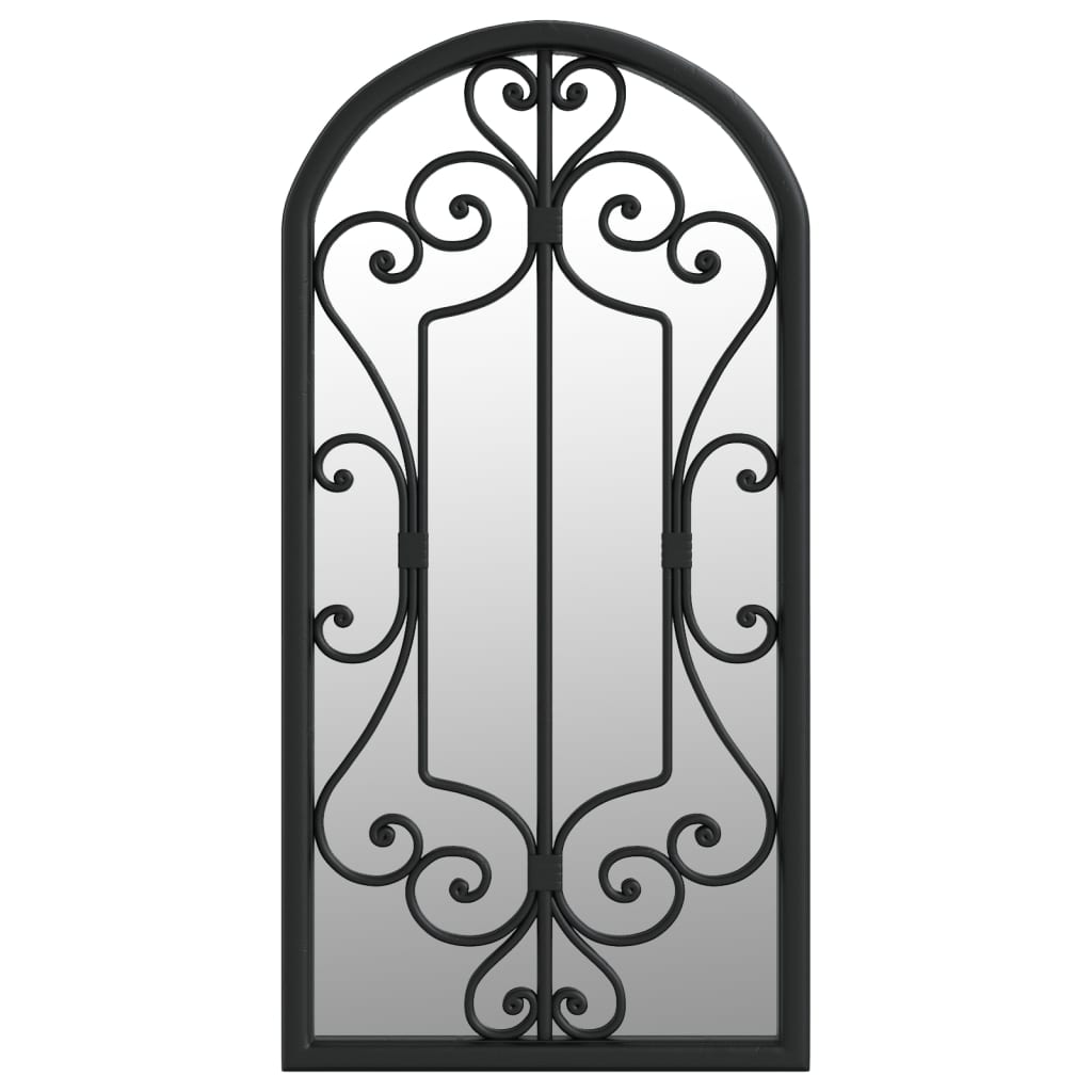 Vidaxl Garden Mirror 70x30 cm Iron Black