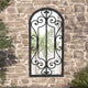 Vidaxl Garden Mirror 70x30 cm Iron Black