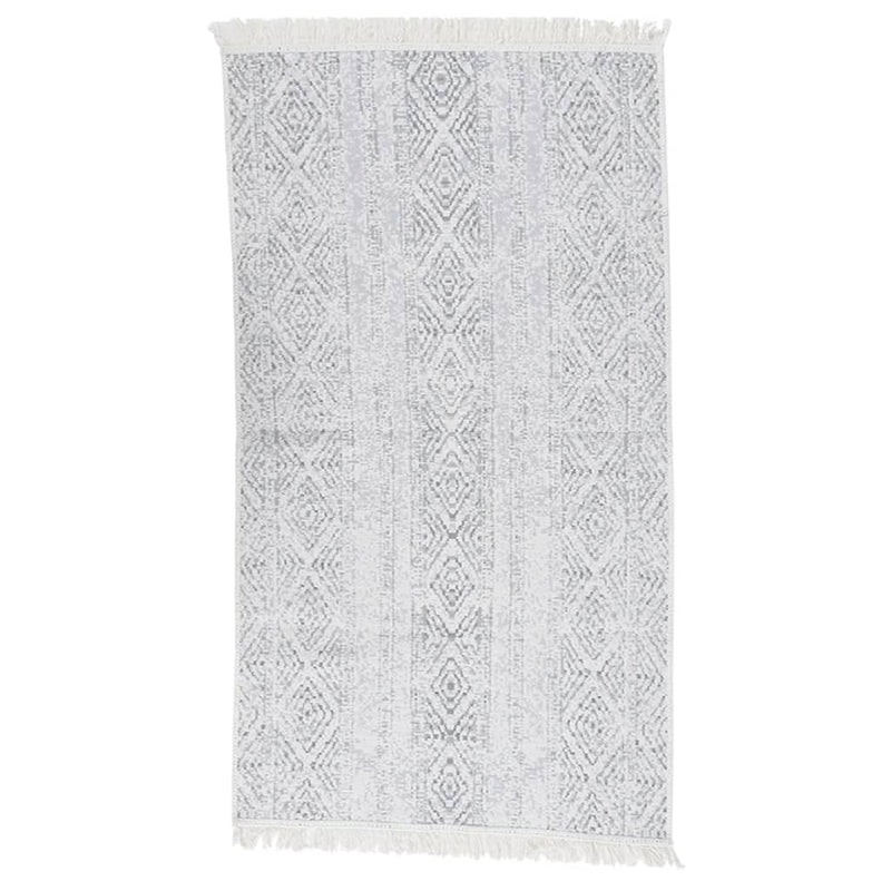 Tappeto Vidaxl 120x180 cm di cotone grigio chiaro