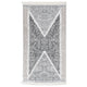 Tappeto Vidaxl 120x180 cm di cotone nero e grigio