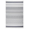 Tappeto Vidaxl 160x230 cm di cotone grigio e bianco