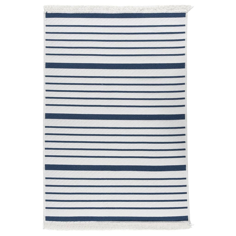 Tappeto Vidaxl 160x230 cm blu navy cotone