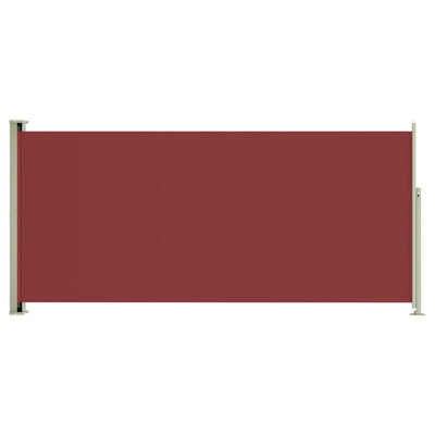 Schermo del giardino Vidaxl estensibile 140x300 cm rosso