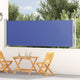 Vidaxl tuinscherm uittrekbaar 117x600 cm blauw
