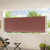 Pantalla de jardín Vidaxl extensible 117x600 cm marrón