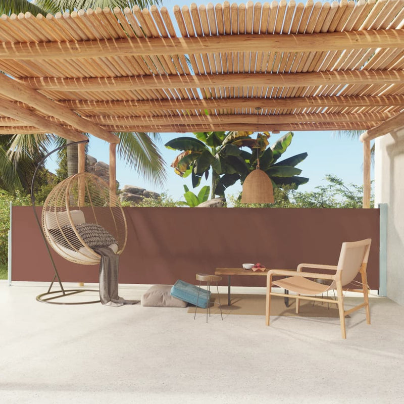 Vidaxl Garden Screen estendibile 117x600 cm marrone