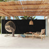 Pantalla de jardín Vidaxl extensible 180x600 cm Negro
