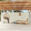 Vidaxl tuinscherm uittrekbaar 180x600 cm crème