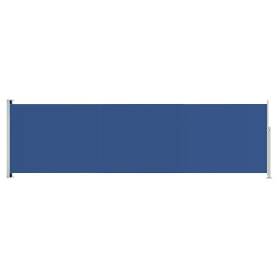 Schermo del giardino Vidaxl estendibile 180x600 cm blu