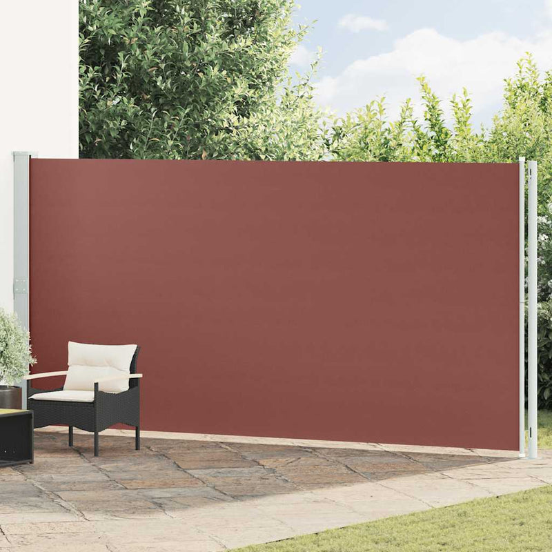 Pantalla de jardín Vidaxl extensible 200x600 cm marrón