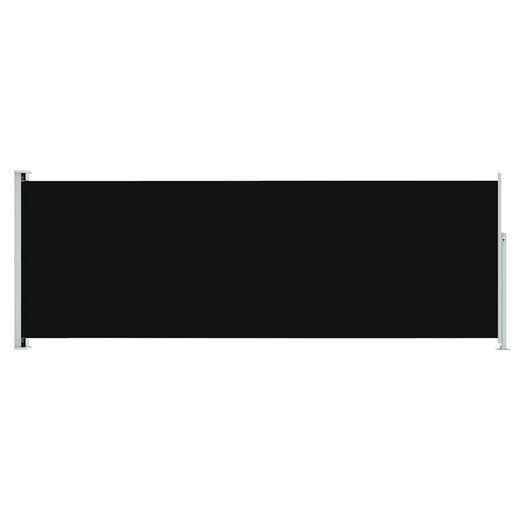 Schermo del giardino Vidaxl estendibile 220x600 cm nero