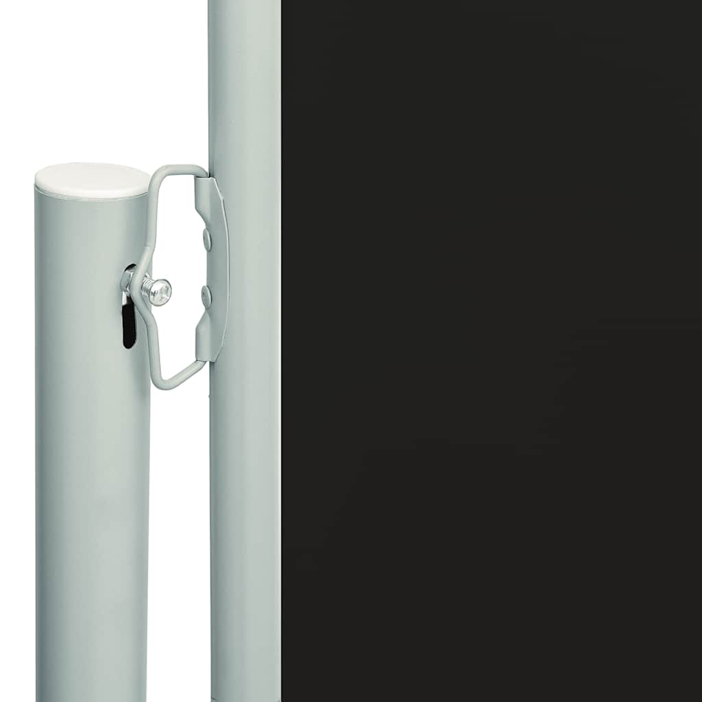 Schermo del giardino Vidaxl estendibile 220x600 cm nero