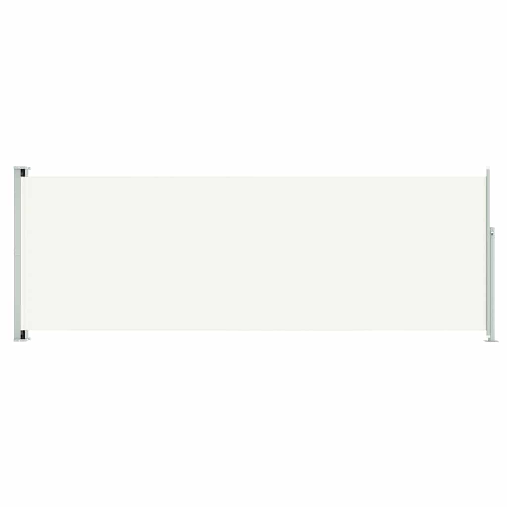 Pantalla de jardín Vidaxl Extendible 220x600 cm de crema