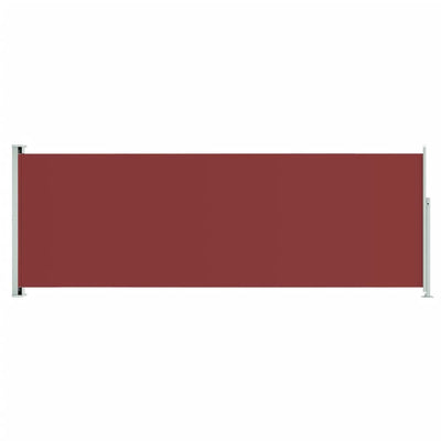 Pantalla de jardín Vidaxl extensible 220x600 cm rojo