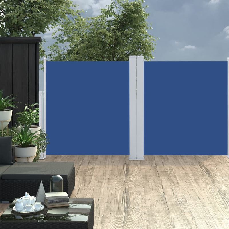 Parabrisas Vidaxl extensible 117x600 cm azul
