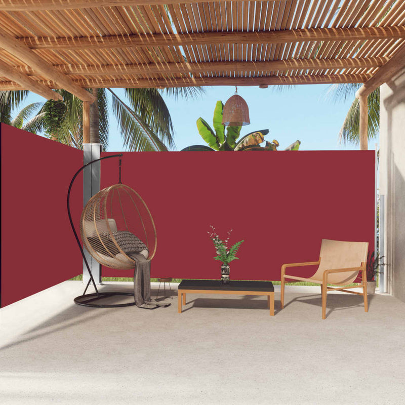 Parabrisas Vidaxl extensible 180x600 cm rojo