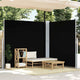 Parabrisas Vidaxl extensible 200x600 cm negro