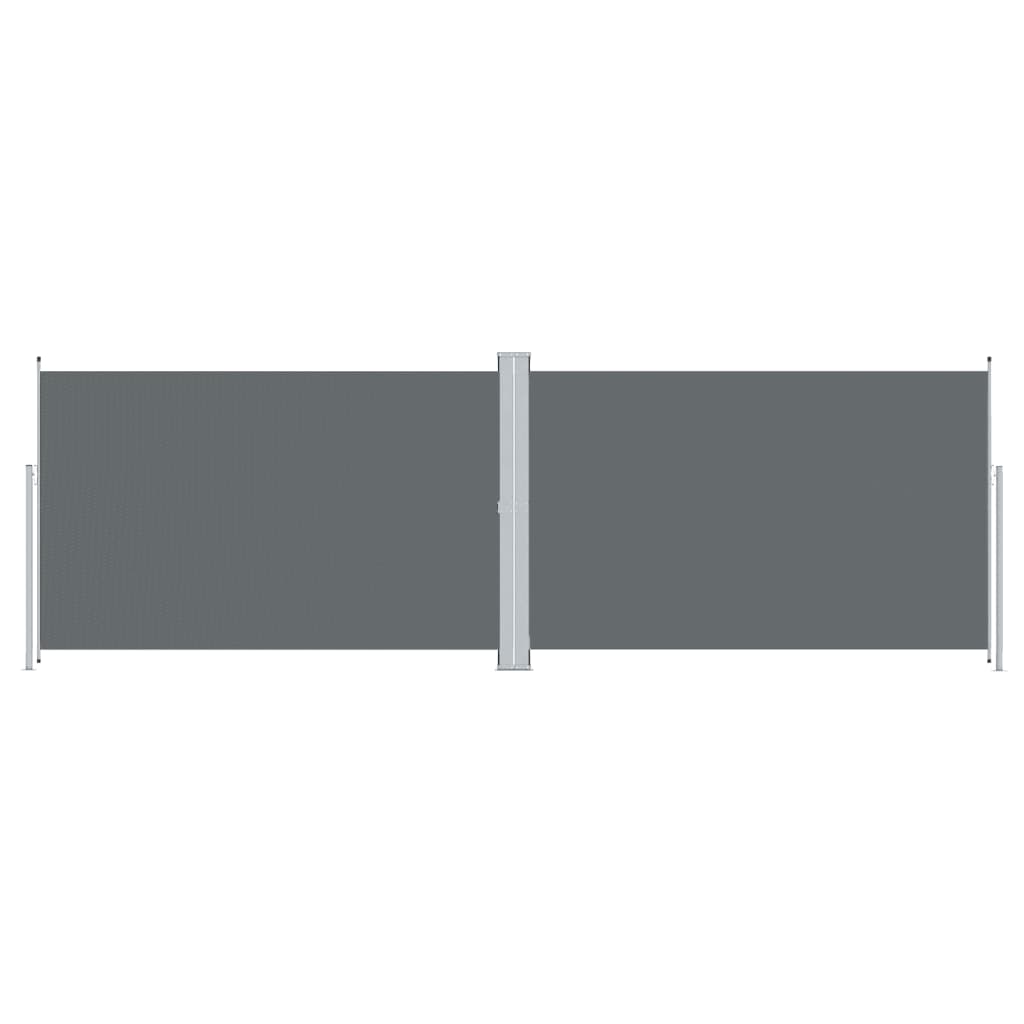 Vidaxl Paradshield estendibile 200x600 cm antracite -colorato