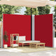 Parabrisas Vidaxl extensible 220x600 cm rojo