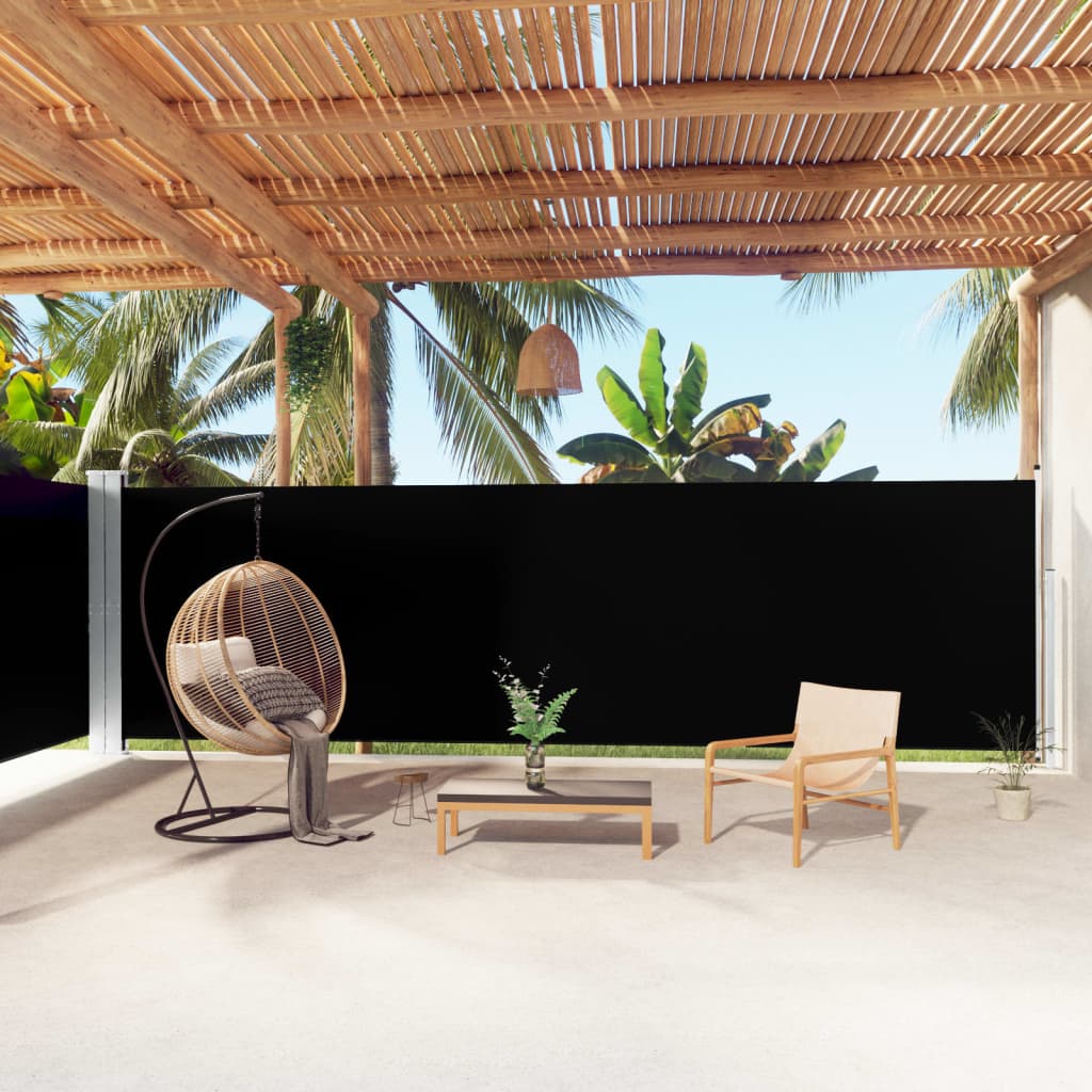 Parabrisas Vidaxl extensible 180x1000 cm negro