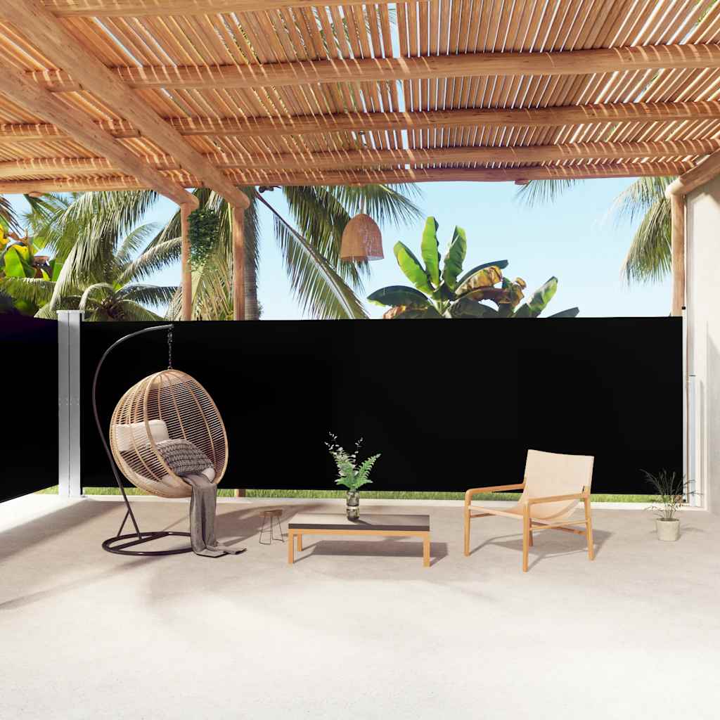 Parabrisas Vidaxl extensible 180x1000 cm negro
