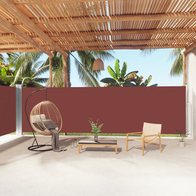 VIDAXL Parature estendibile 180x1000 cm marrone