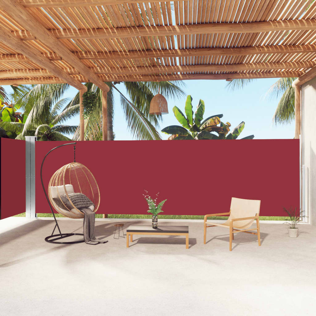 Parabrisas Vidaxl extensible 180x1000 cm rojo