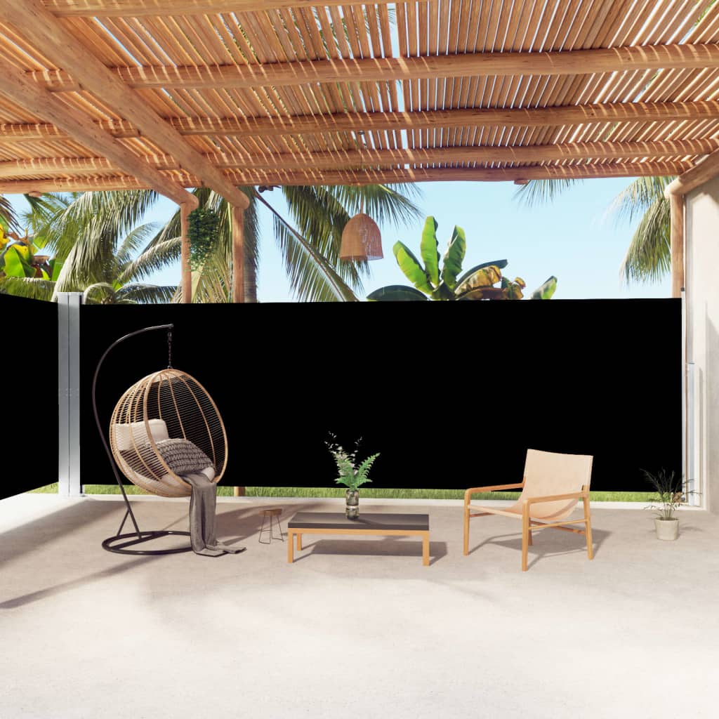 Vidaxl Parature estendibile 200x1000 cm nero
