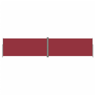 VIDAXL Parature estendibile 220x1000 cm rosso