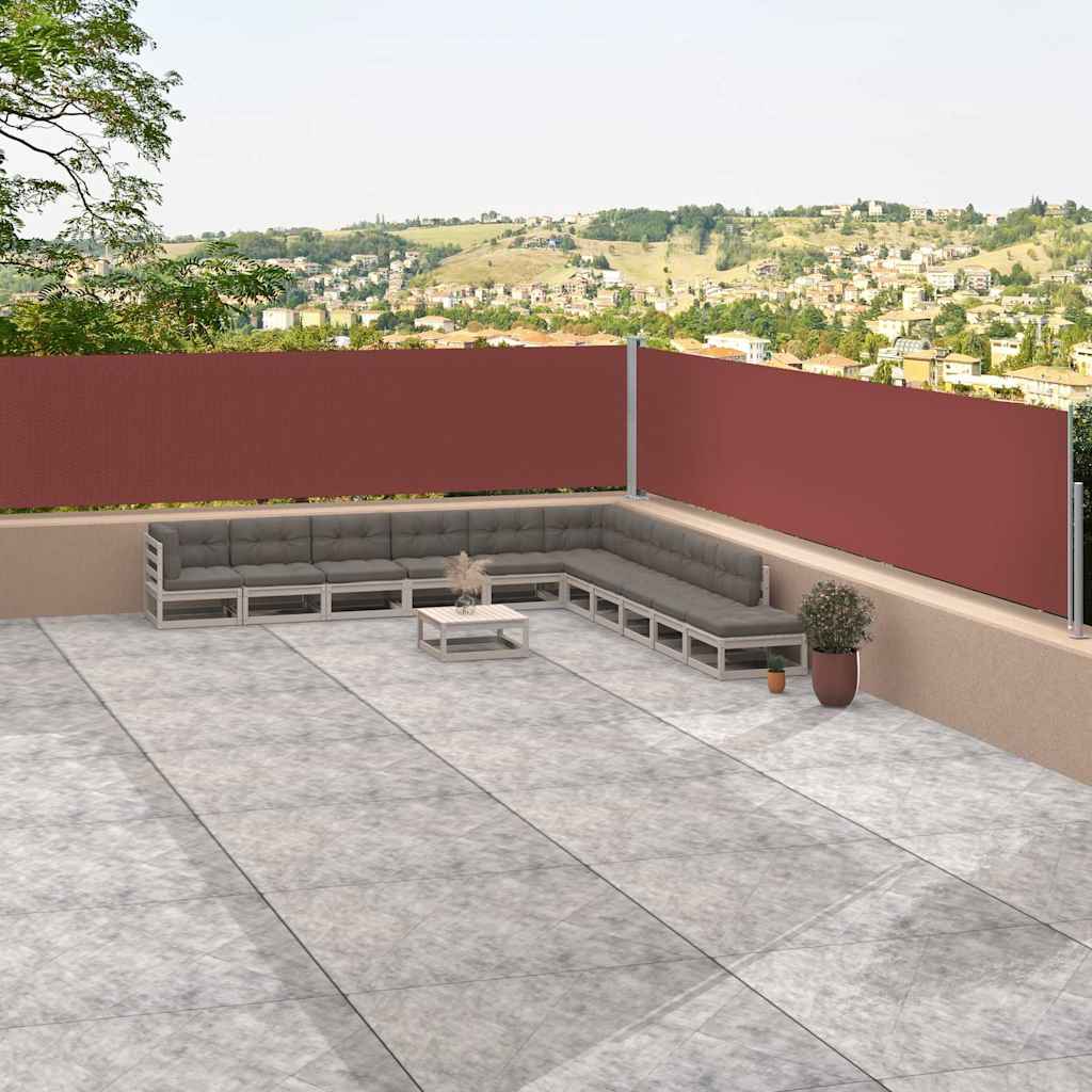 VIDAXL Parature estendibile 117x1200 cm marrone