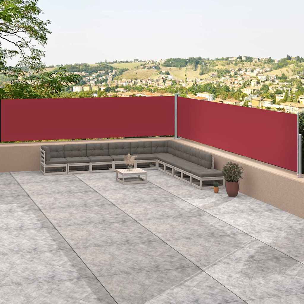 Parabrisas Vidaxl extensible 117x1200 cm rojo