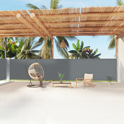 VIDAXL Parature estendibile 160x1200 cm antracite