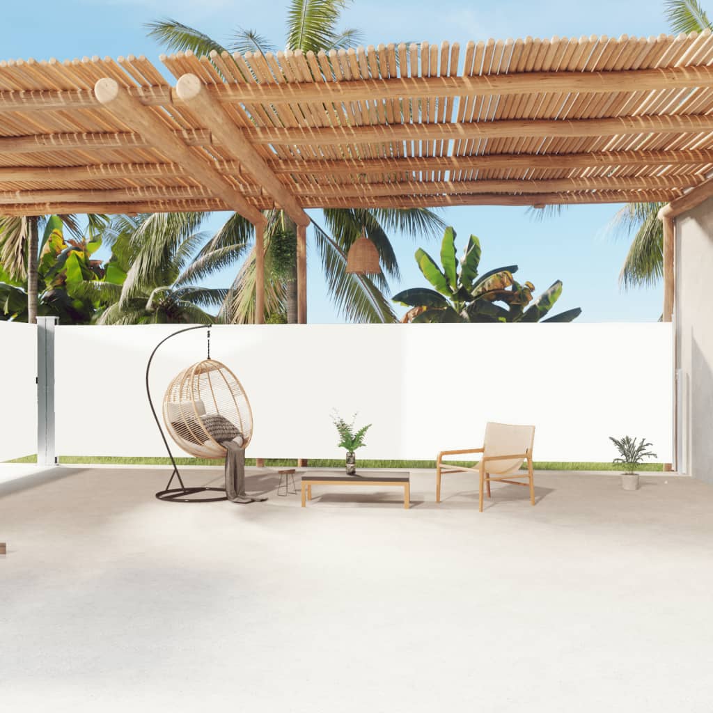 Parabrisas Vidaxl extensible 180x1200 cm de crema -cocinera
