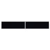 VIDAXL Parature estendibile 200x1200 cm nero