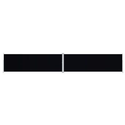 VIDAXL Parature estendibile 200x1200 cm nero