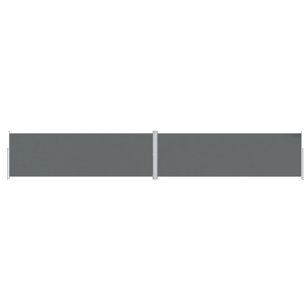 Vidaxl Paradshield estendibile 200x1200 cm antracite -colorato