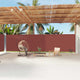 Parabrisas Vidaxl extensible 200x1200 cm marrón