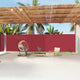Parabrisas Vidaxl extensible 200x1200 cm rojo