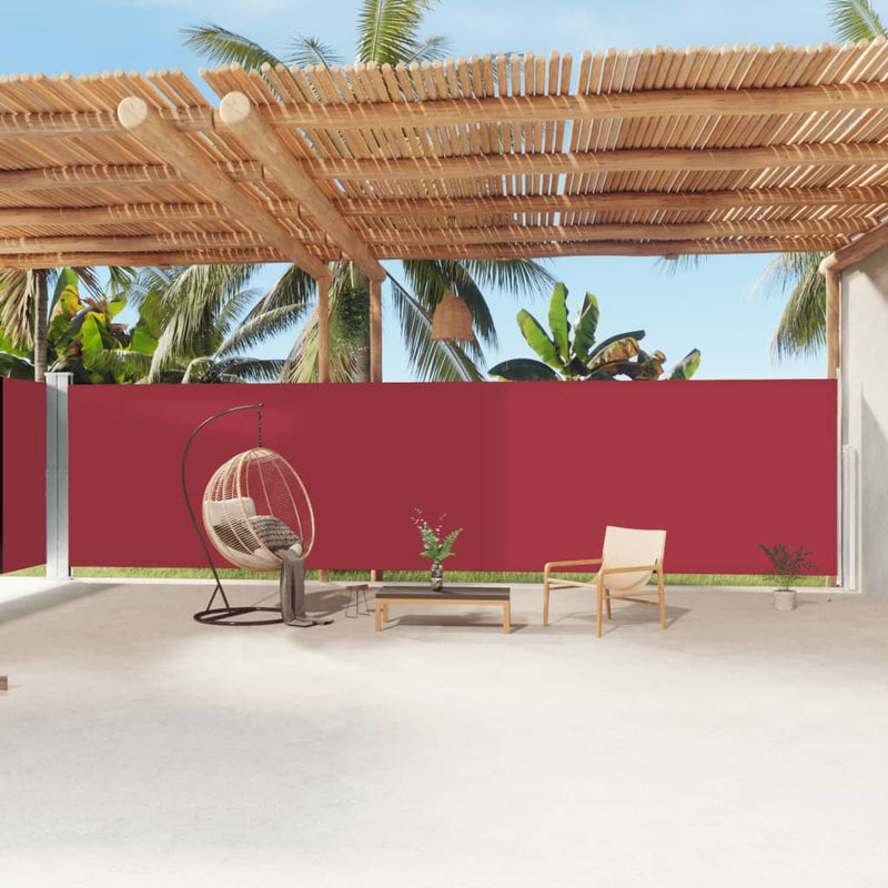 Parabrisas Vidaxl extensible 200x1200 cm rojo