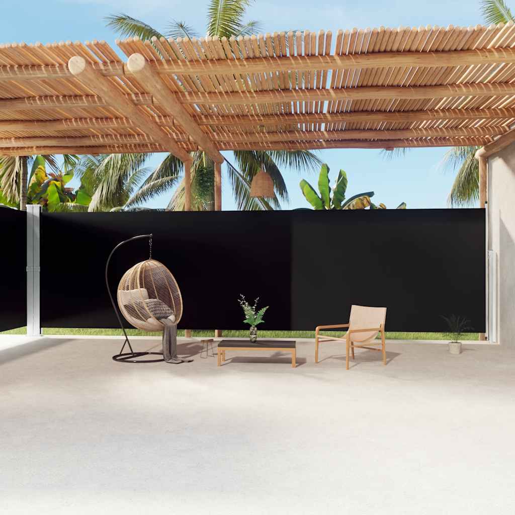 Parabrisas Vidaxl extensible 220x1200 cm negro