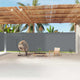 VIDAXL Parature estendibile 220x1200 cm antracite